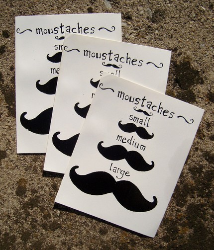 moustache stickers