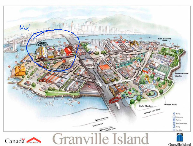 granville island map