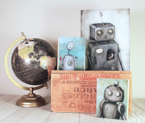 Kris Brownlee robot paintings